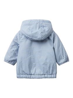 Benetton Baby Striped Padded Jacket, Blue - view 2, Blue