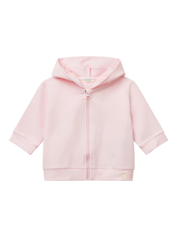 Benetton Baby Cotton Rich Zipped Hoodie, Pink
