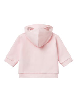 Benetton Baby Cotton Rich Zipped Hoodie - view 2, Pink
