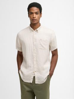 Barbour Linton Reguar Fit Short Sleeve Shirt, Mist, Mist