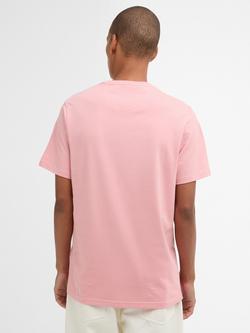 Barbour Essential Sport T-Shirt, Mineral Pink - view 2, Mineral Pink