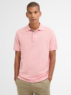 Barbour Tartan Polo Shirt, Mineral Pink, Mineral Pink