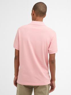 Barbour Tartan Polo Shirt, Mineral Pink - view 2, Mineral Pink
