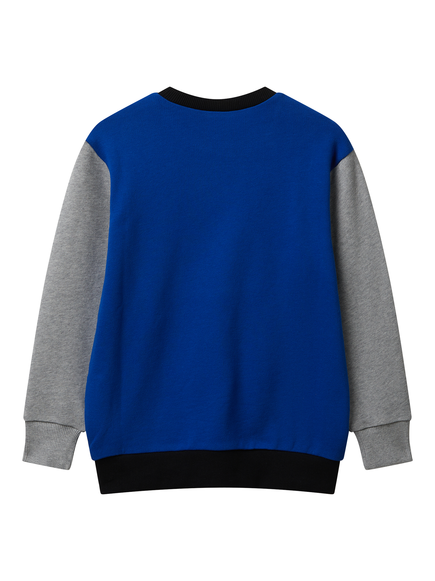 Product image 2 of 3, which shows Benetton Kids' Cotton Colour Block Sweatshirt, Multi, 6-7 years