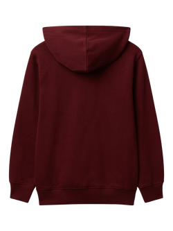 Benetton Kids' Cotton Logo Print Hoodie, Red - view 2, Red