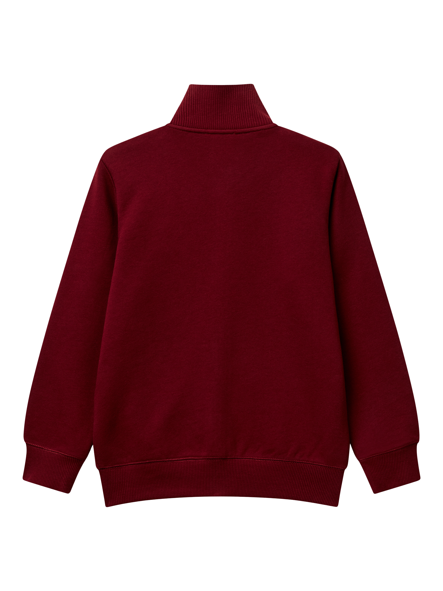 Product image 2 of 3, which shows Benetton Kids' Cotton Zipped Sweatshirt, Red, 7-8 years