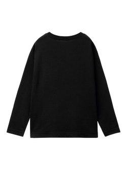 Benetton Kids' Pure Cotton Long Sleeve T-Shirt - view 2, Black