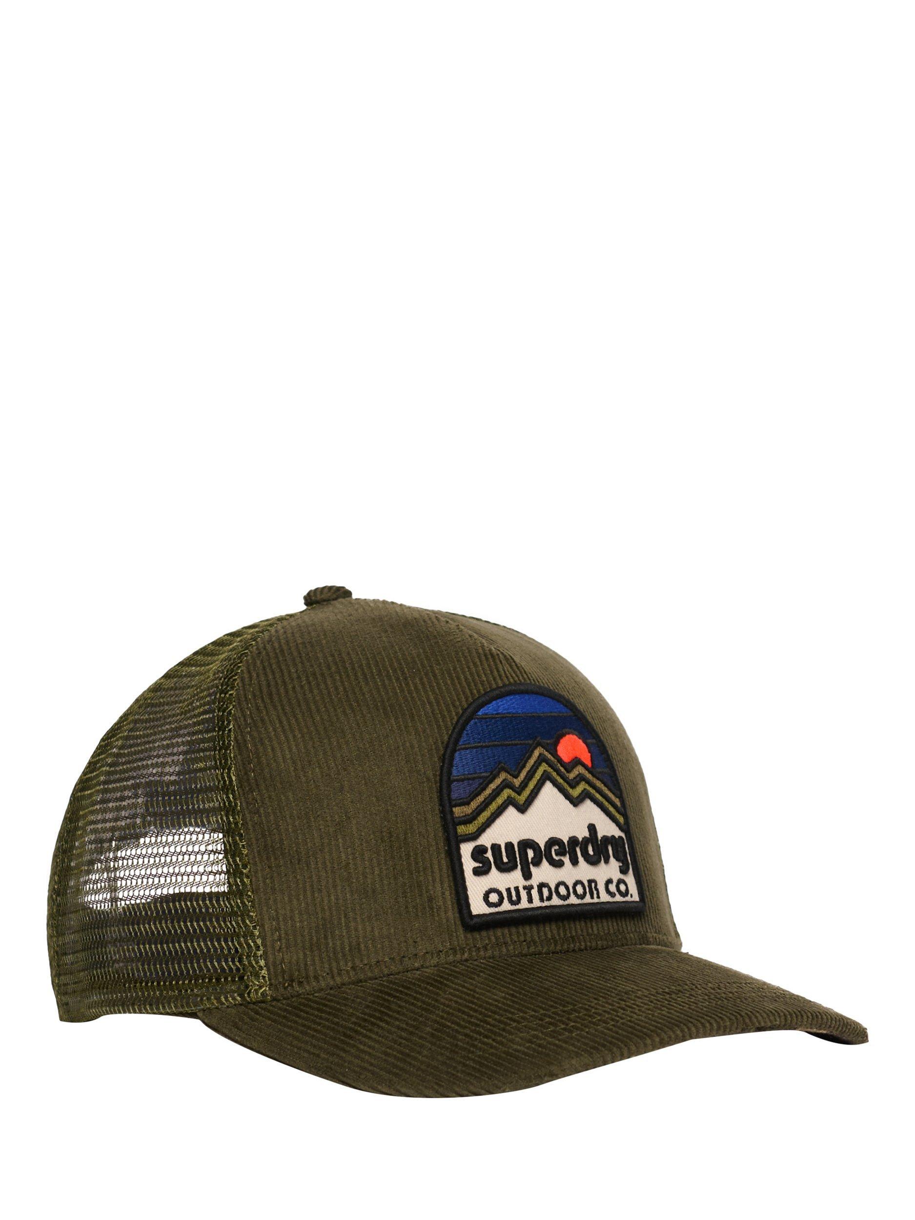 Product image 3 of 4, which shows Superdry Mesh Cord Trucker Baseball Cap, Moss Green, One Size