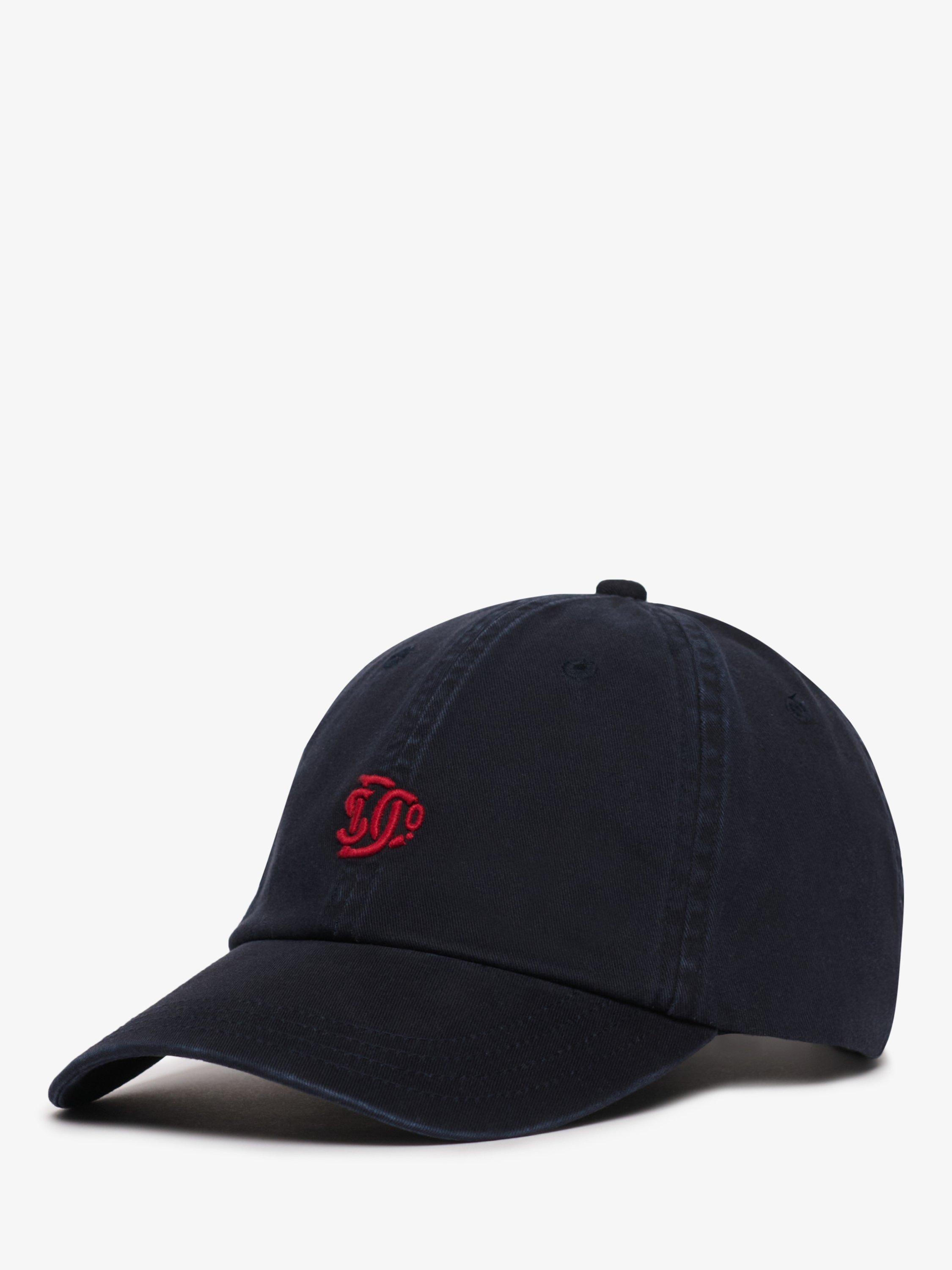 Product image 2 of 5, which shows Superdry Embroidered Logo Baseball Cap, Navy, One Size