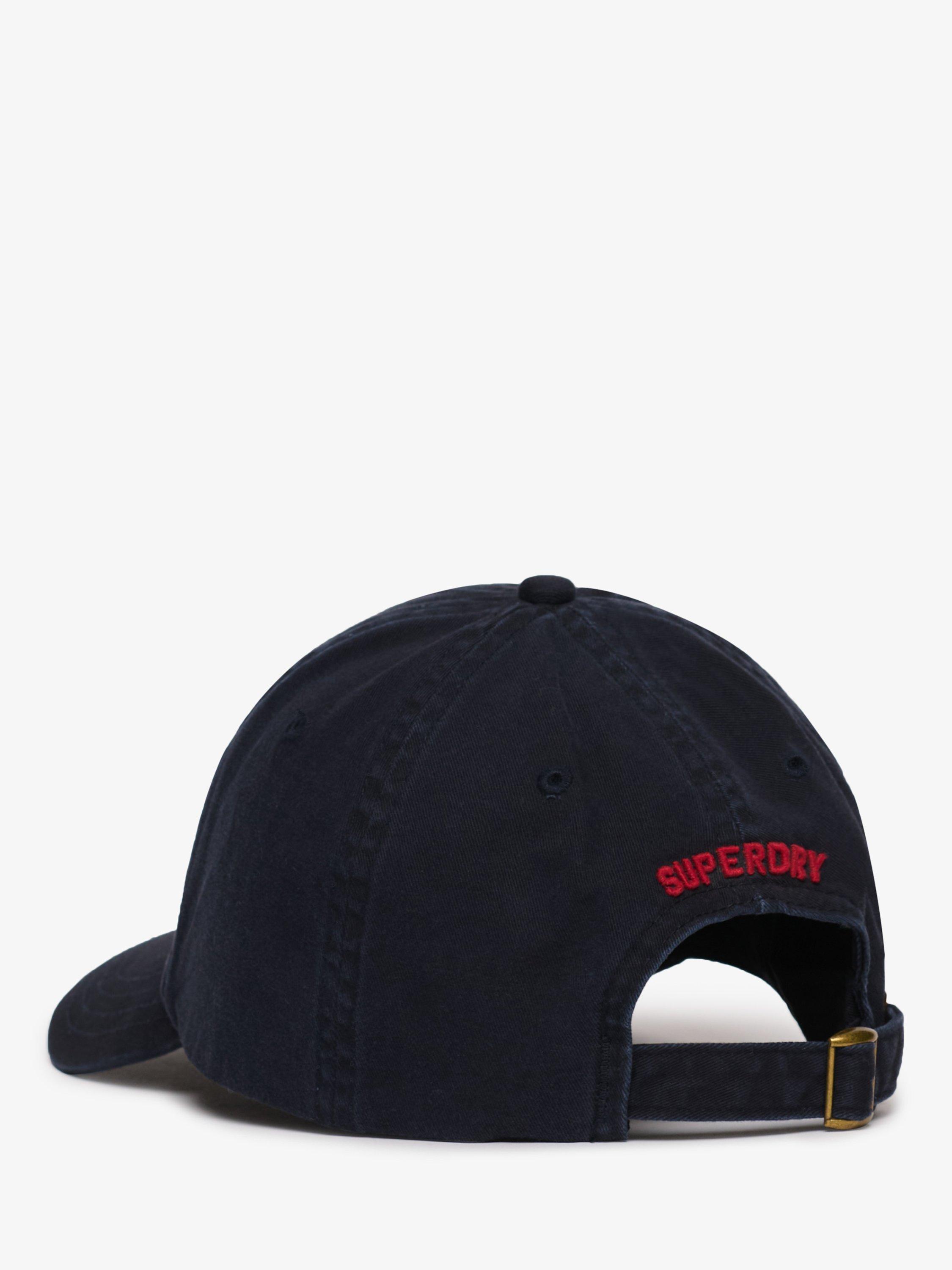 Product image 5 of 5, which shows Superdry Embroidered Logo Baseball Cap, Navy, One Size