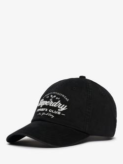 Superdry Vintage Club Baseball Cap, Vintage Black - view 2, Vintage Black