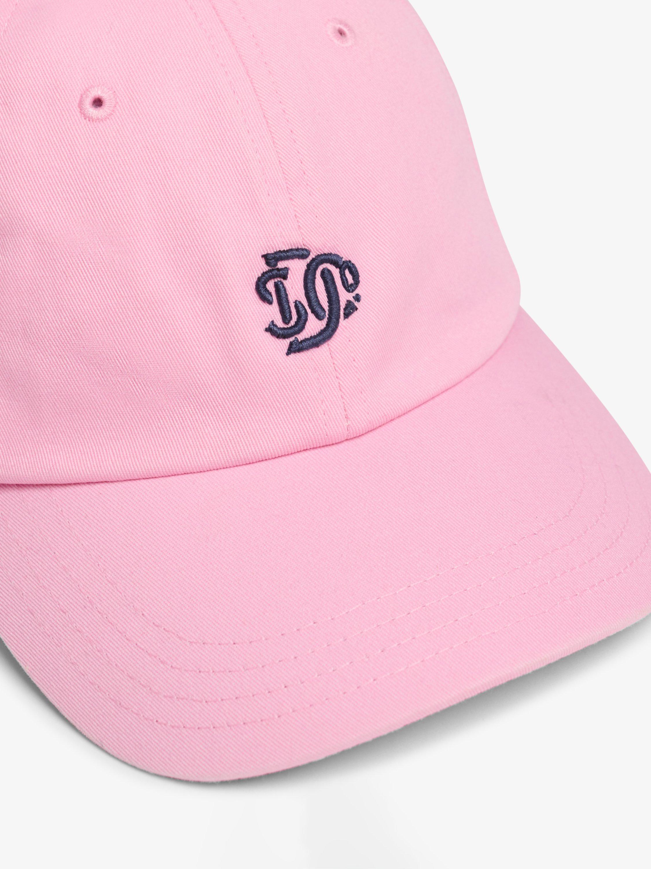 Product image 3 of 5, which shows Superdry Embroidered Logo Baseball Cap, Pink, One Size
