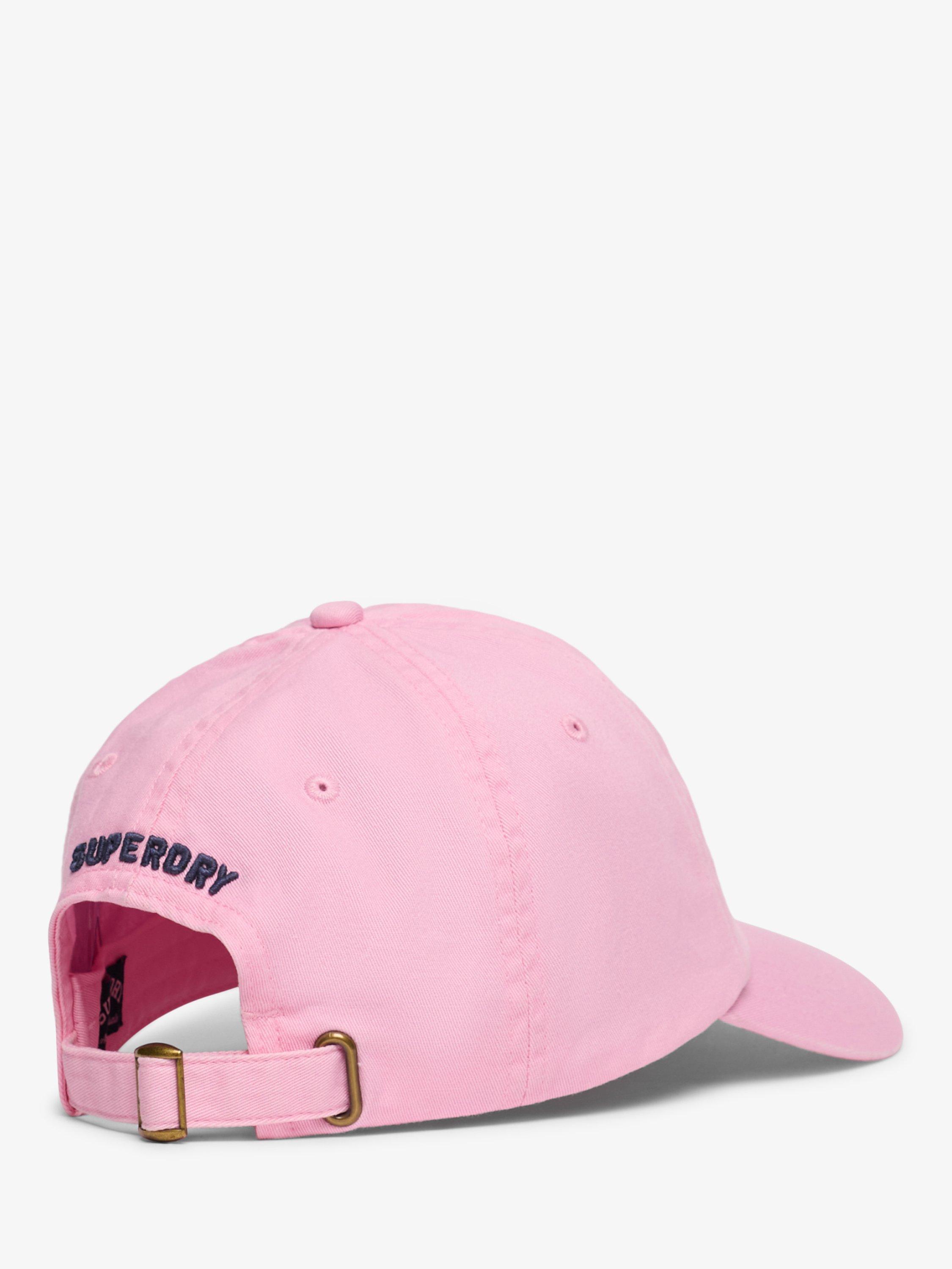 Product image 5 of 5, which shows Superdry Embroidered Logo Baseball Cap, Pink, One Size