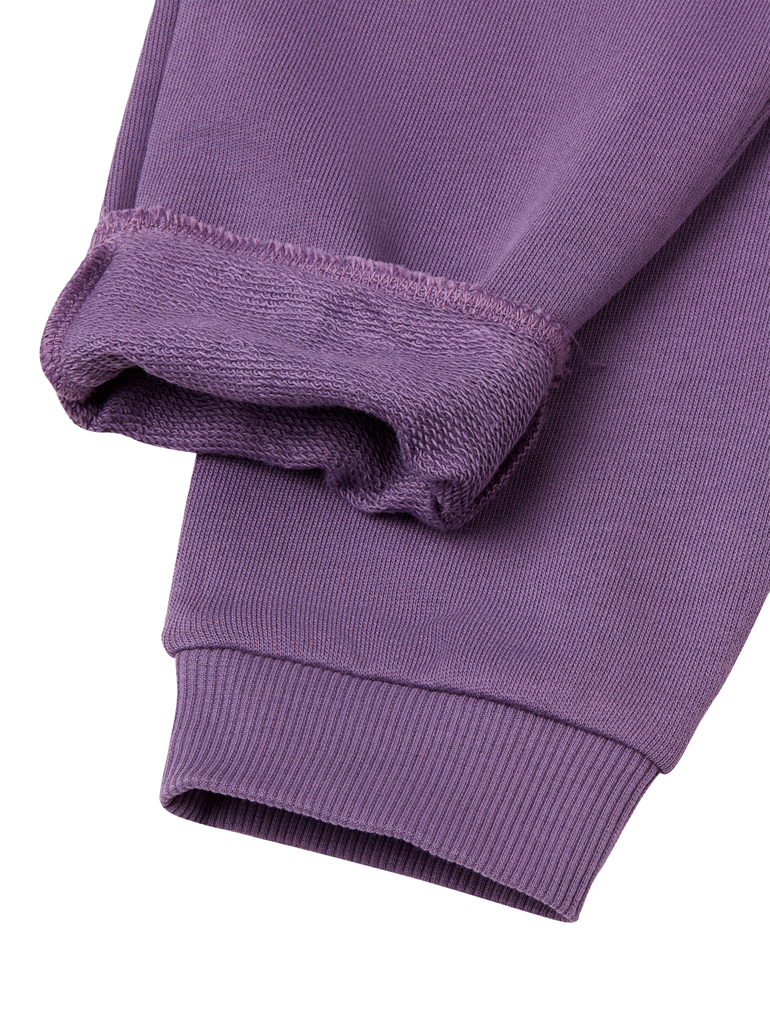 Product image 3 of 3, which shows Benetton Kids' Cotton Drawstring Joggers, Violet, 8-9 years