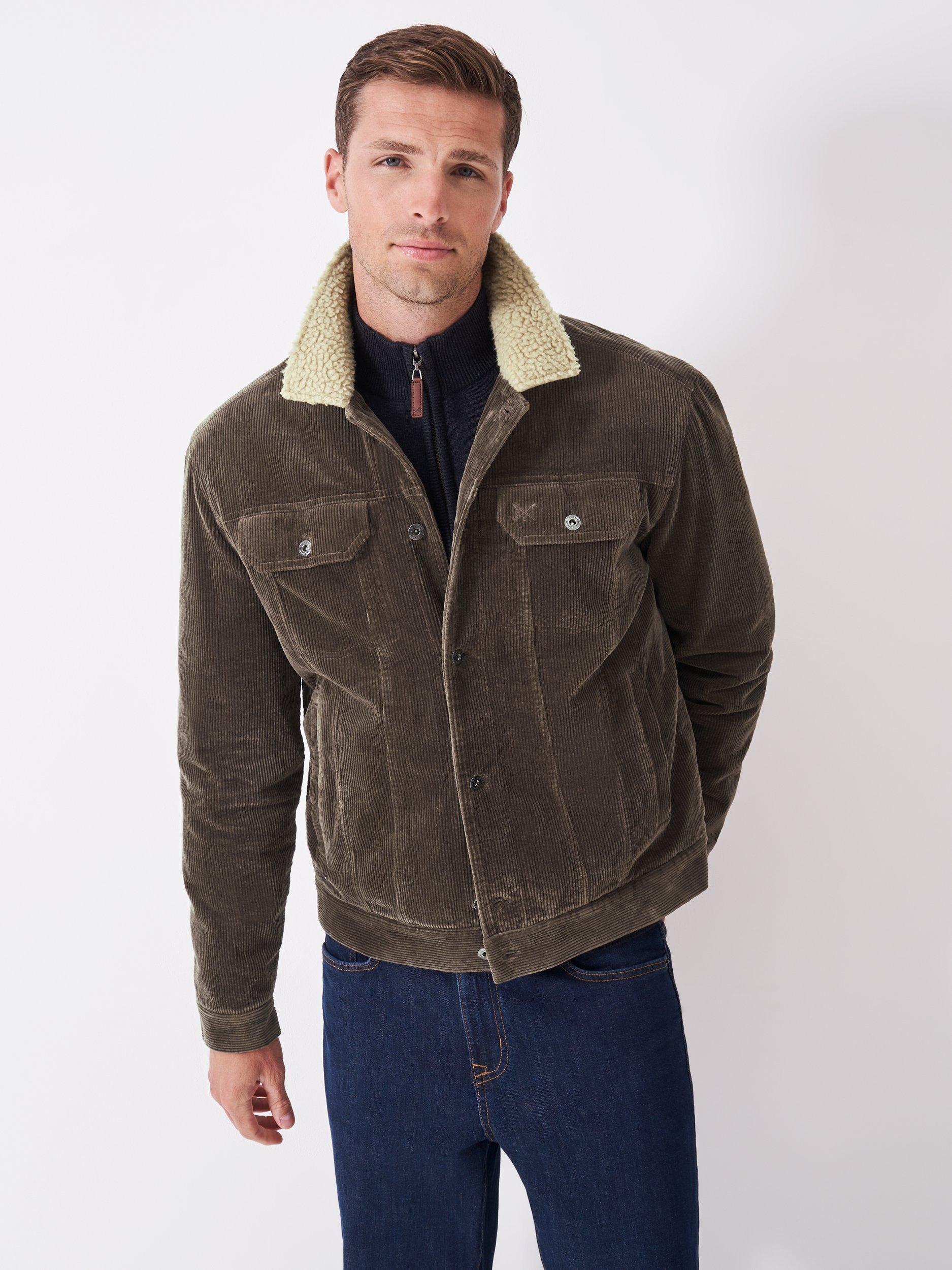 Crew Clothing Corduroy Jacket, Brown