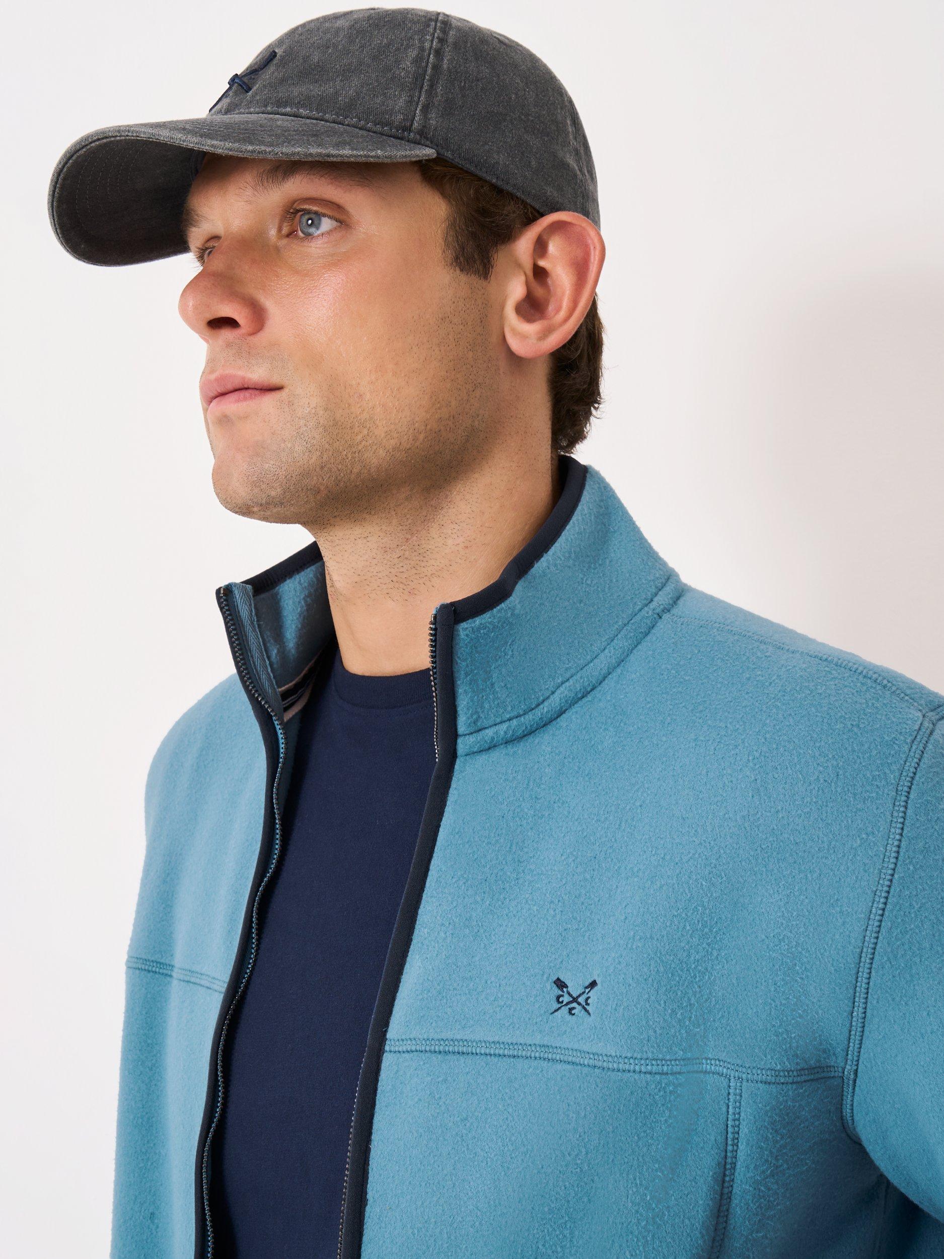 Product image 4 of 5, which shows Crew Clothing Fleece Jacket, Mid Blue, L