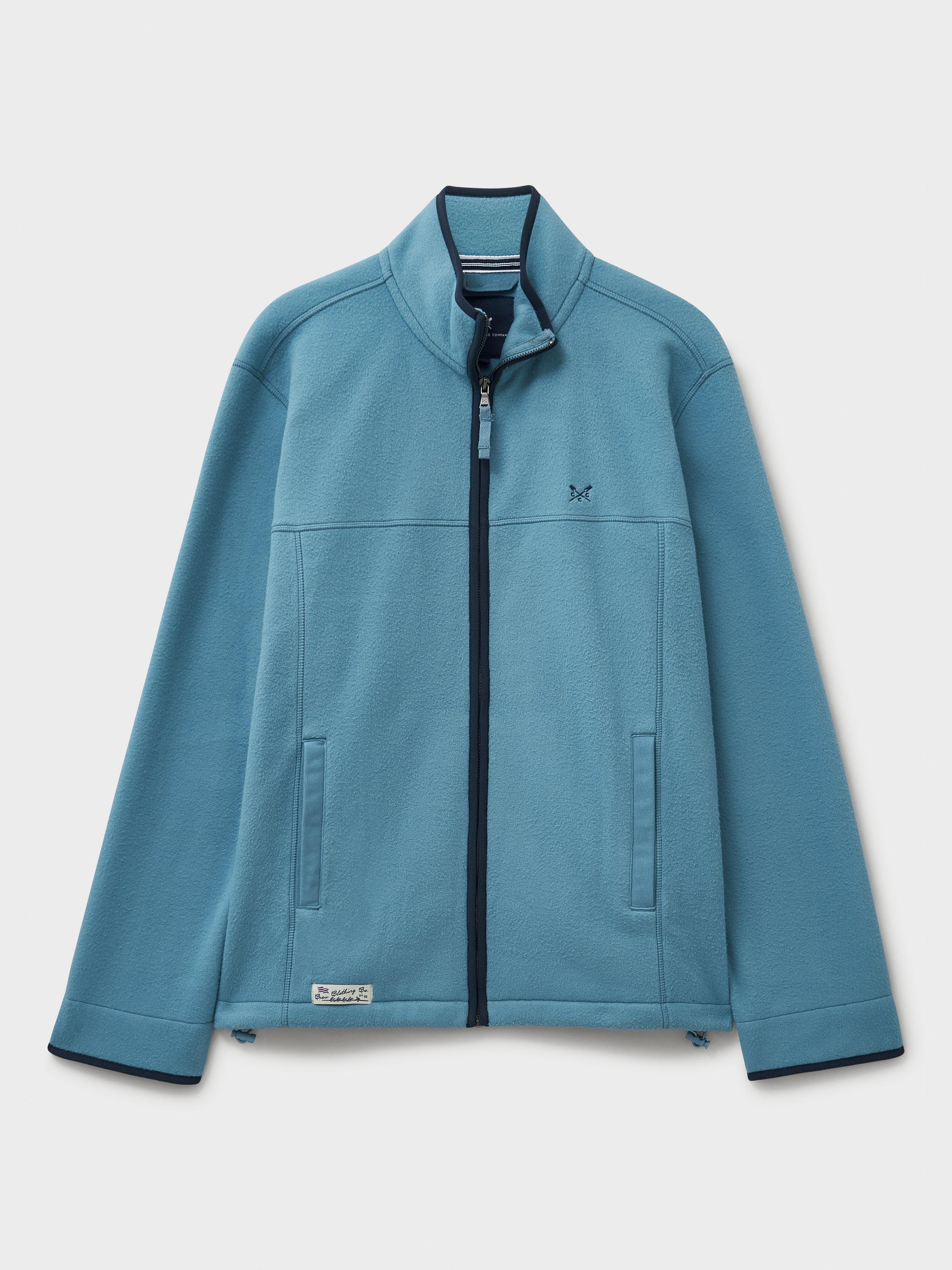 Product image 5 of 5, which shows Crew Clothing Fleece Jacket, Mid Blue, L