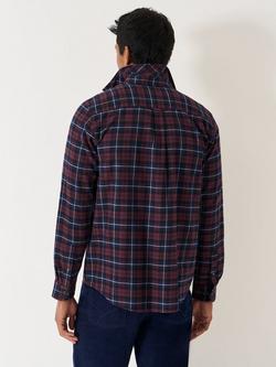 Crew Clothing Cotton Regular Fit Check Flannel Shirt, Black - view 2, Black