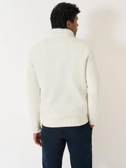 Crew Clothing Classic Half Zip Sweatshirt - view 2, Off White