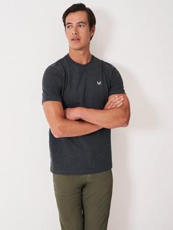 Crew Clothing Crew Neck Cotton T-Shirt, Graphite Grey, Graphite Grey