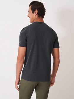 Crew Clothing Crew Neck Cotton T-Shirt, Graphite Grey - view 2, Graphite Grey