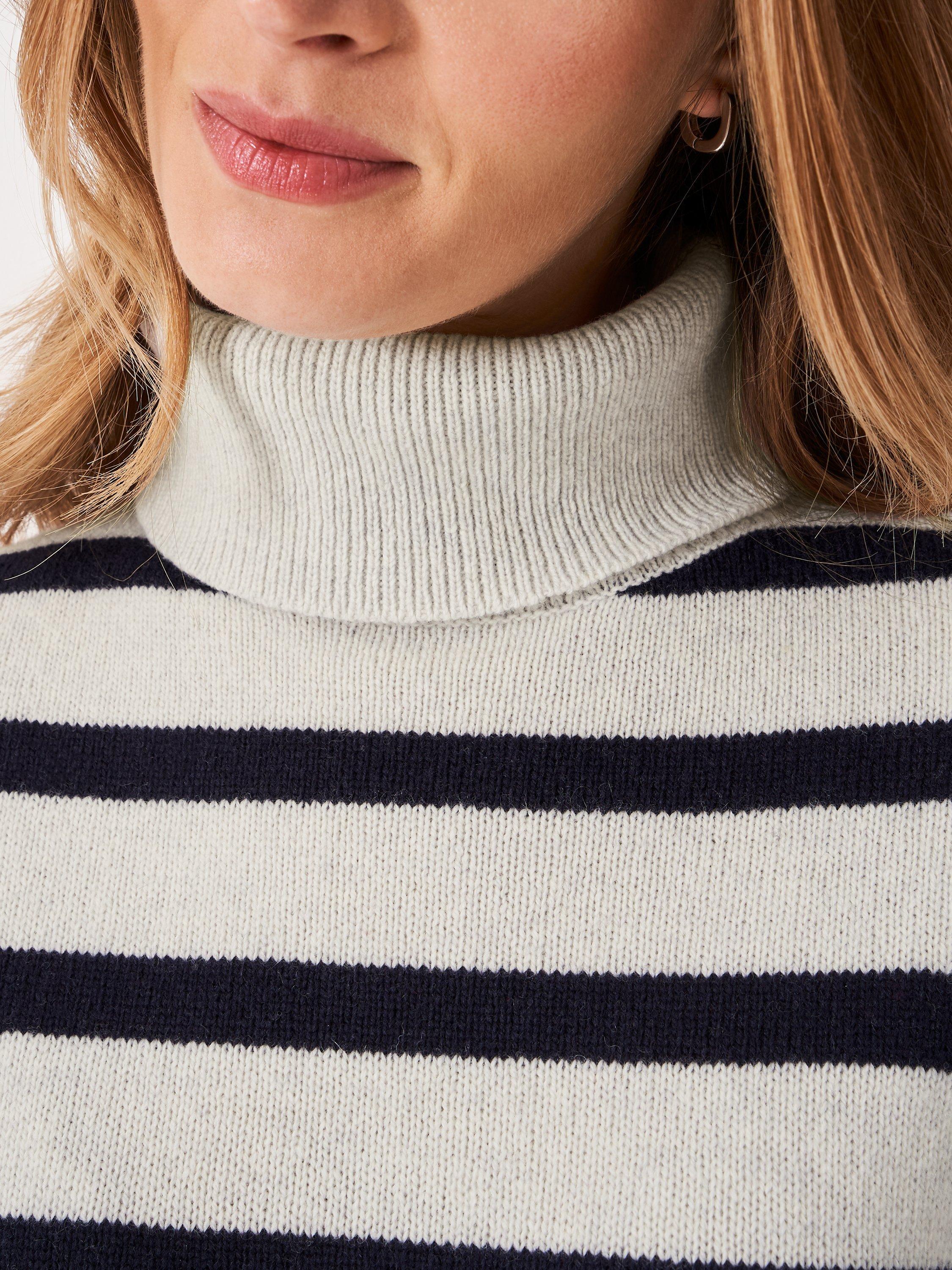 Product image 3 of 4, which shows Crew Clothing Harmony Stripe Wool Rich Jumper, Multi, 10