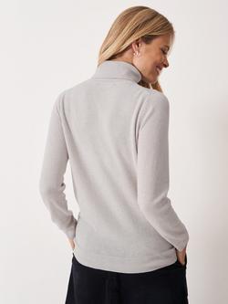 Crew Clothing Libby Merino Wool Roll Neck Jumper - view 2, Light Grey
