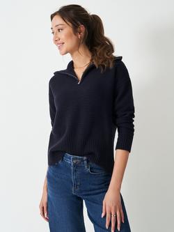 Crew Clothing Relaxed Fit Super Soft Jumper, Navy Blue, Navy Blue