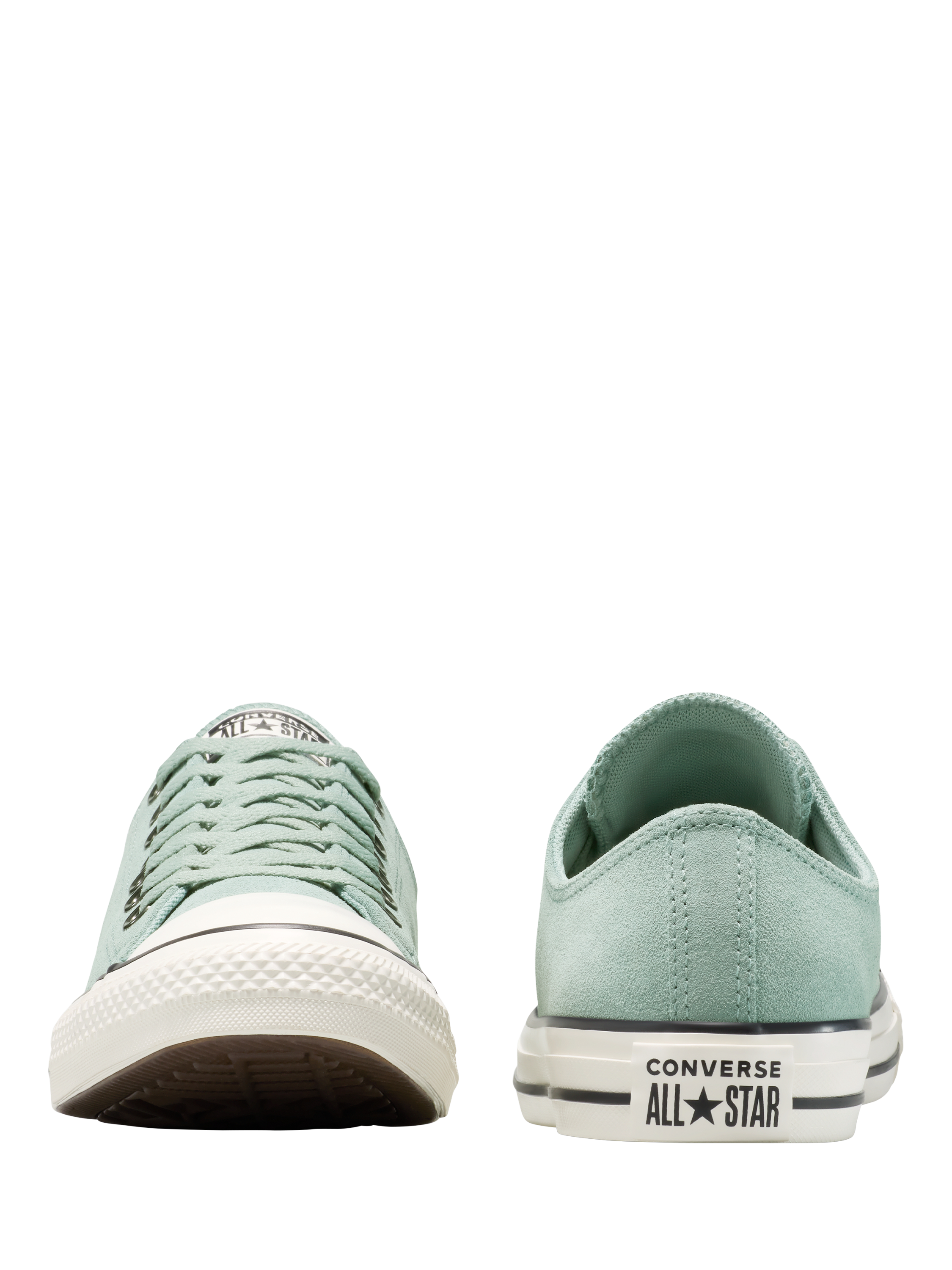 Product image 4 of 4, which shows Converse Chuck Taylor All Star Low Top Suede Trainers, Mountain Teal, 8