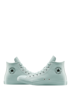 Converse Chuck Taylor All Star Hi-Top Warm Lined Leather Trainers - view 2, Mountain Teal