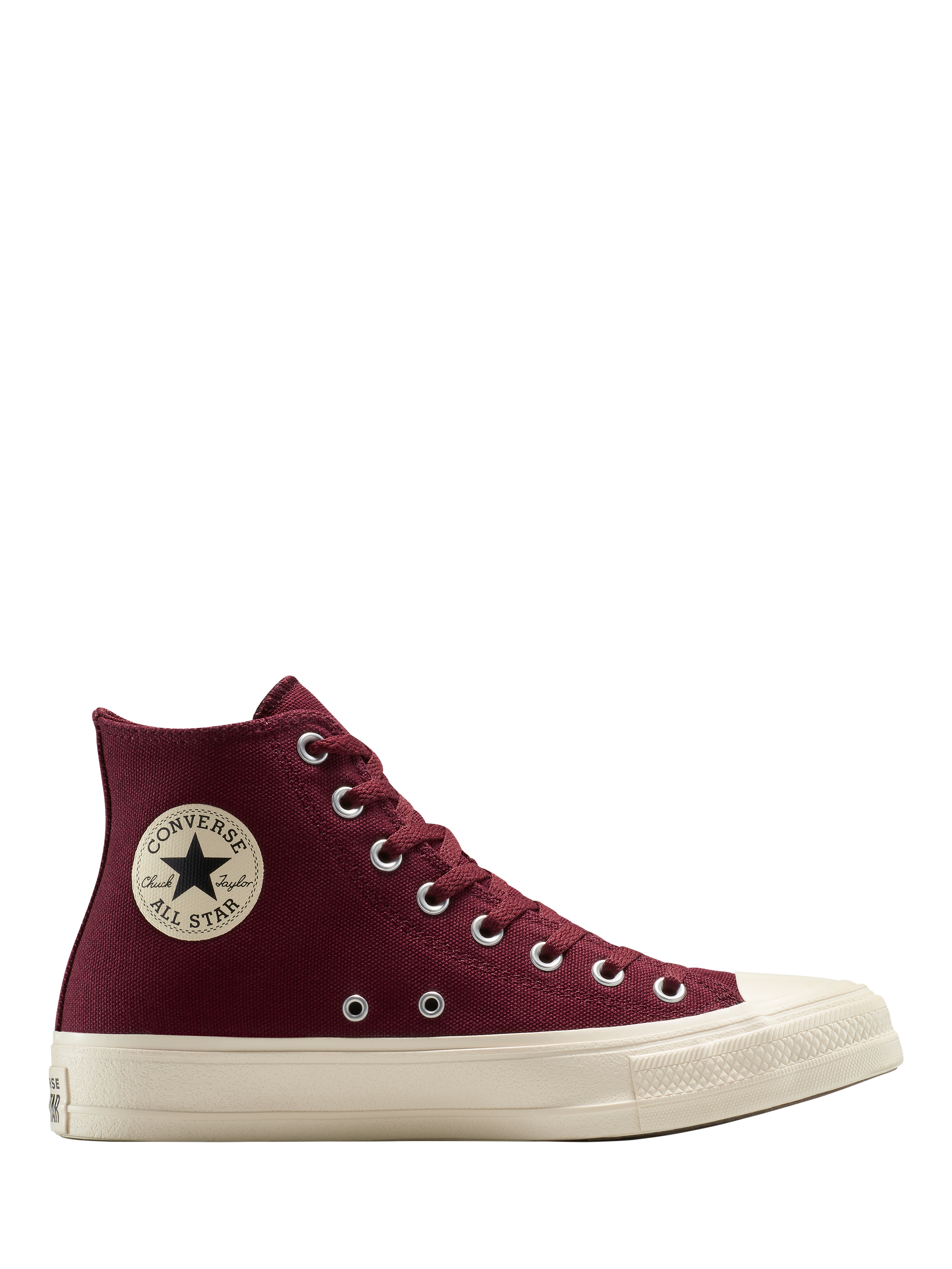 Product image 1 of 4, which shows Converse Chuck Taylor All Star Double Protected Hi-Top Trainers, Bordeaux, 8