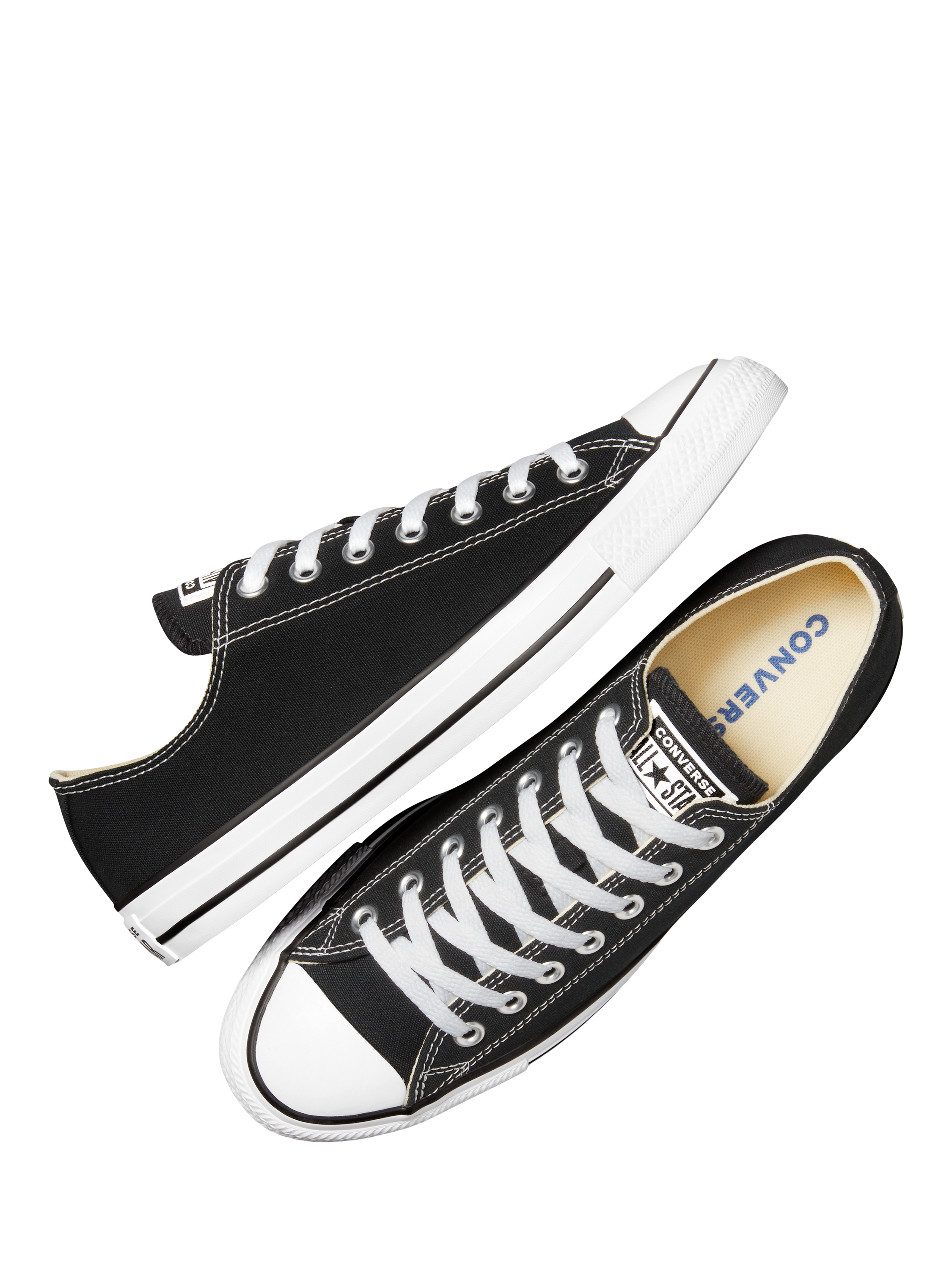 Product image 2 of 4, which shows Converse Chuck Taylor All Star Low Top Trainers, Black, 8