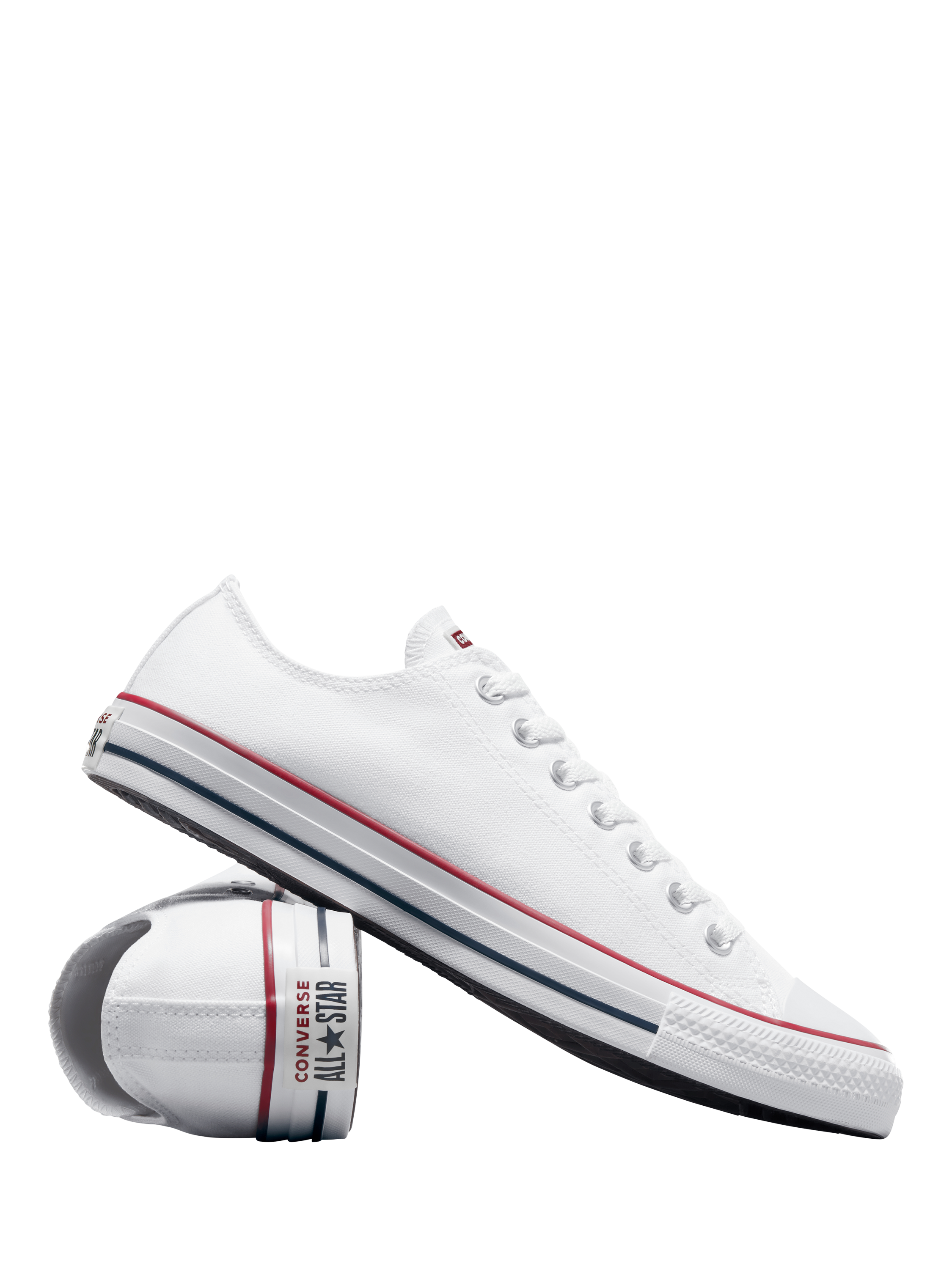 Product image 3 of 4, which shows Converse Chuck Taylor All Star Low Top Trainers, Optic White, 8