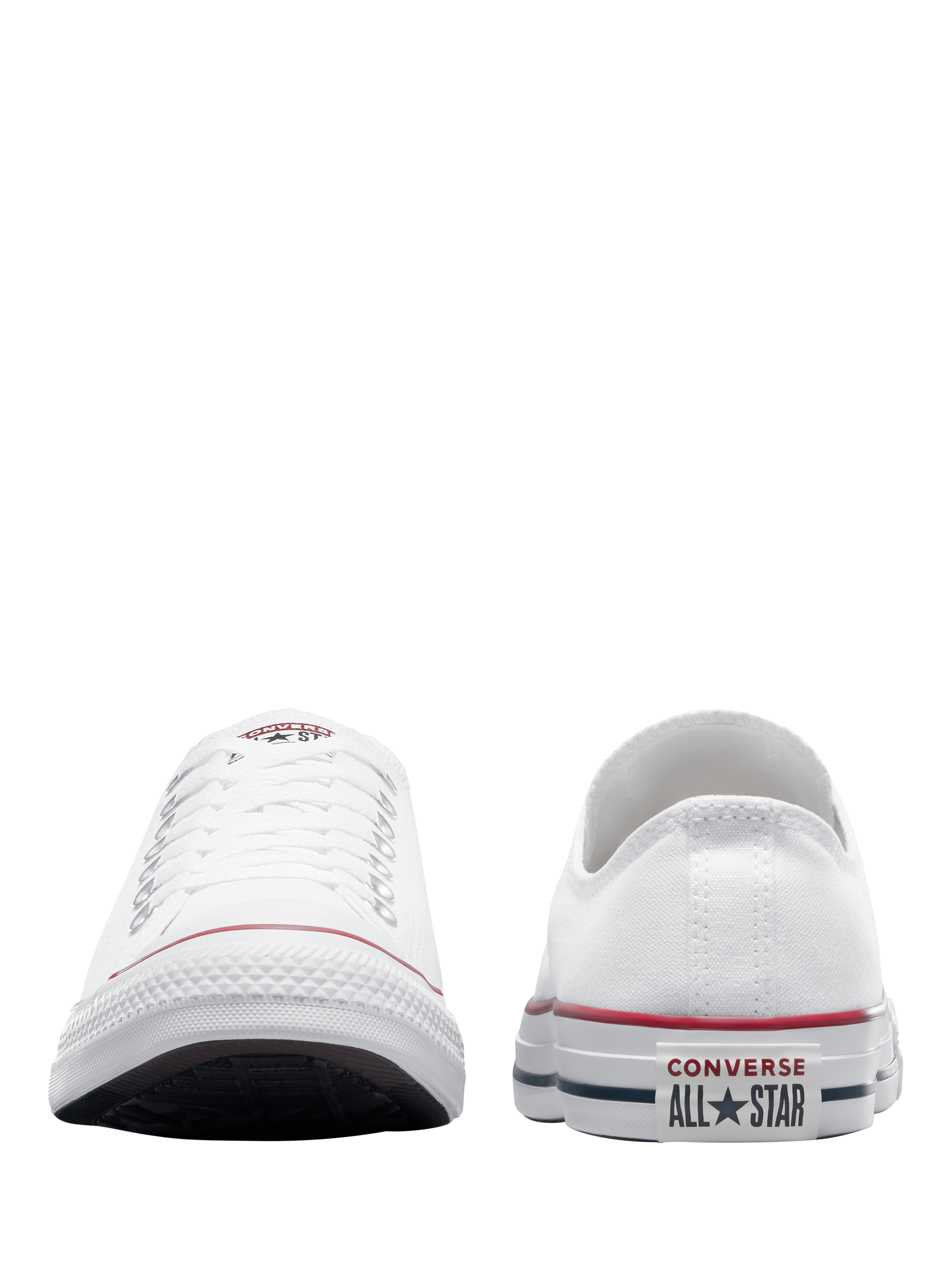 Product image 4 of 4, which shows Converse Chuck Taylor All Star Low Top Trainers, Optic White, 8