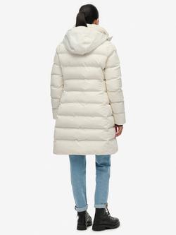 Superdry City Mid Length Padded Jacket - view 2, Off White