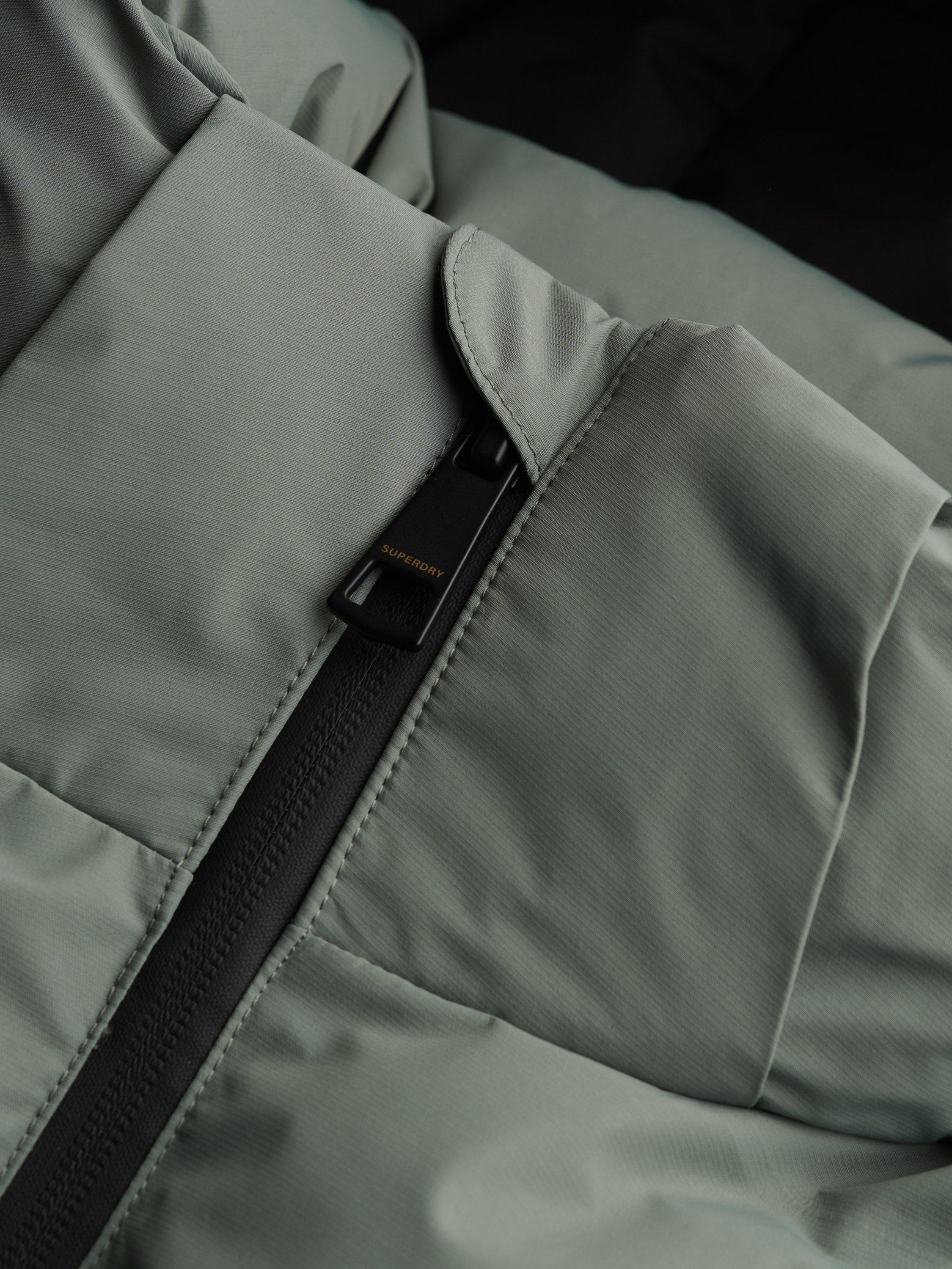 Product image 7 of 7, which shows Superdry City Mid Length Padded Jacket, Freestyle Green, 6