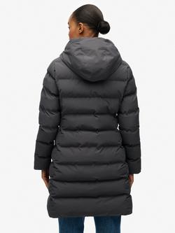 Superdry City Mid Length Padded Jacket - view 2, Ebony