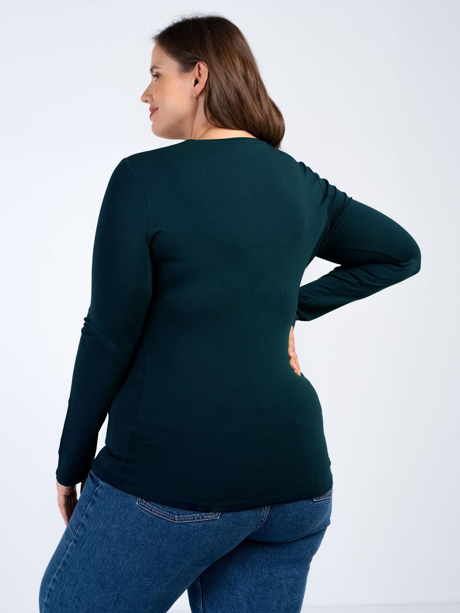 Product image 2 of 4, which shows Celtic & Co. Crew Neck Long Sleeve Top, Marine Navy, 8