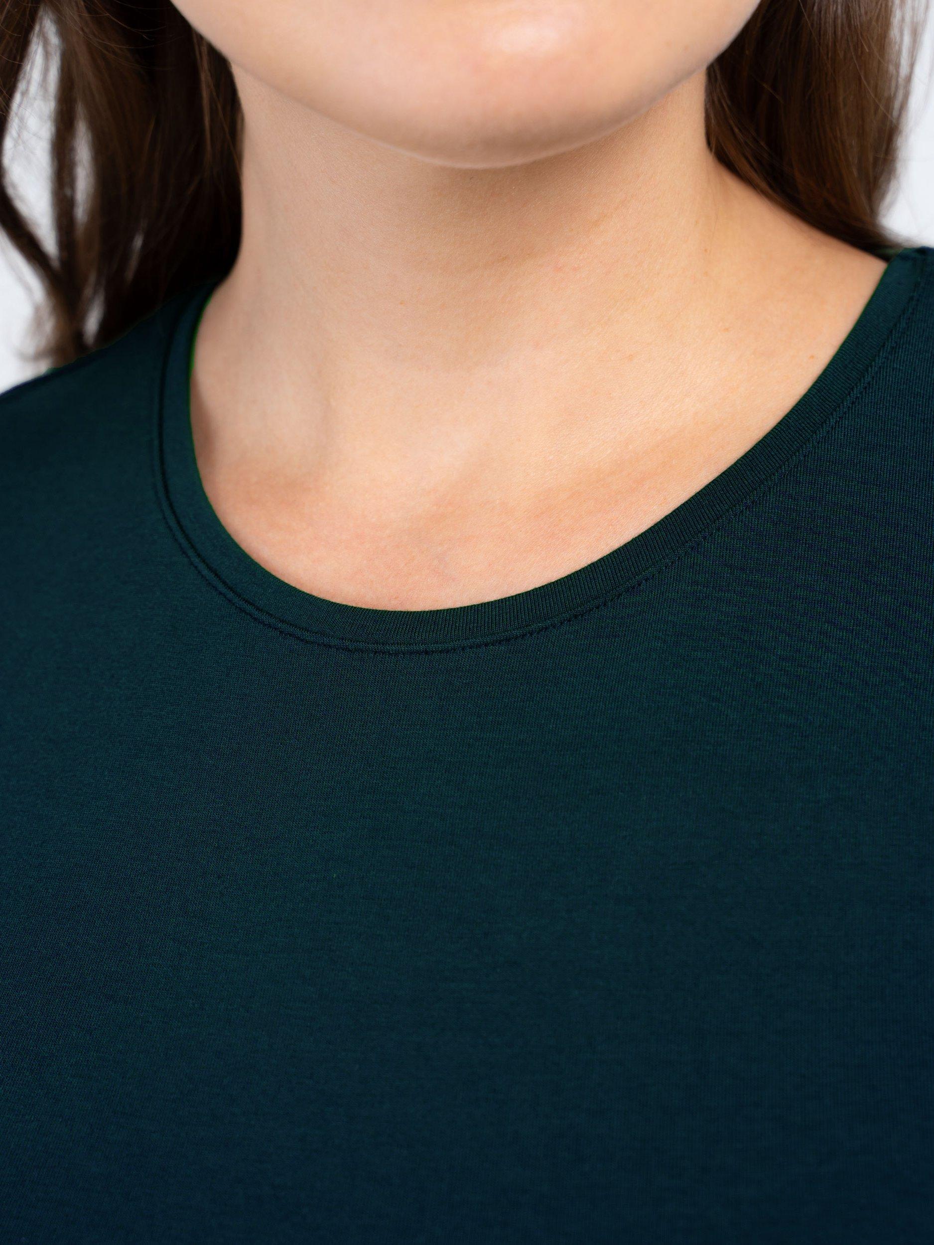 Product image 3 of 4, which shows Celtic & Co. Crew Neck Long Sleeve Top, Marine Navy, 8