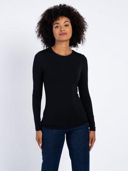 Celtic & Co. Smooth Crew Neck Top, Black