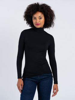 Celtic & Co. Smooth Roll Neck Top, Black