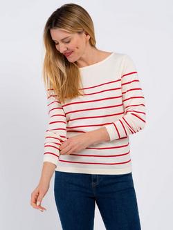 Celtic & Co. Cassidy Stripe Boat Neck Top, Bloomsbury Stripe - view 2, Bloomsbury Stripe