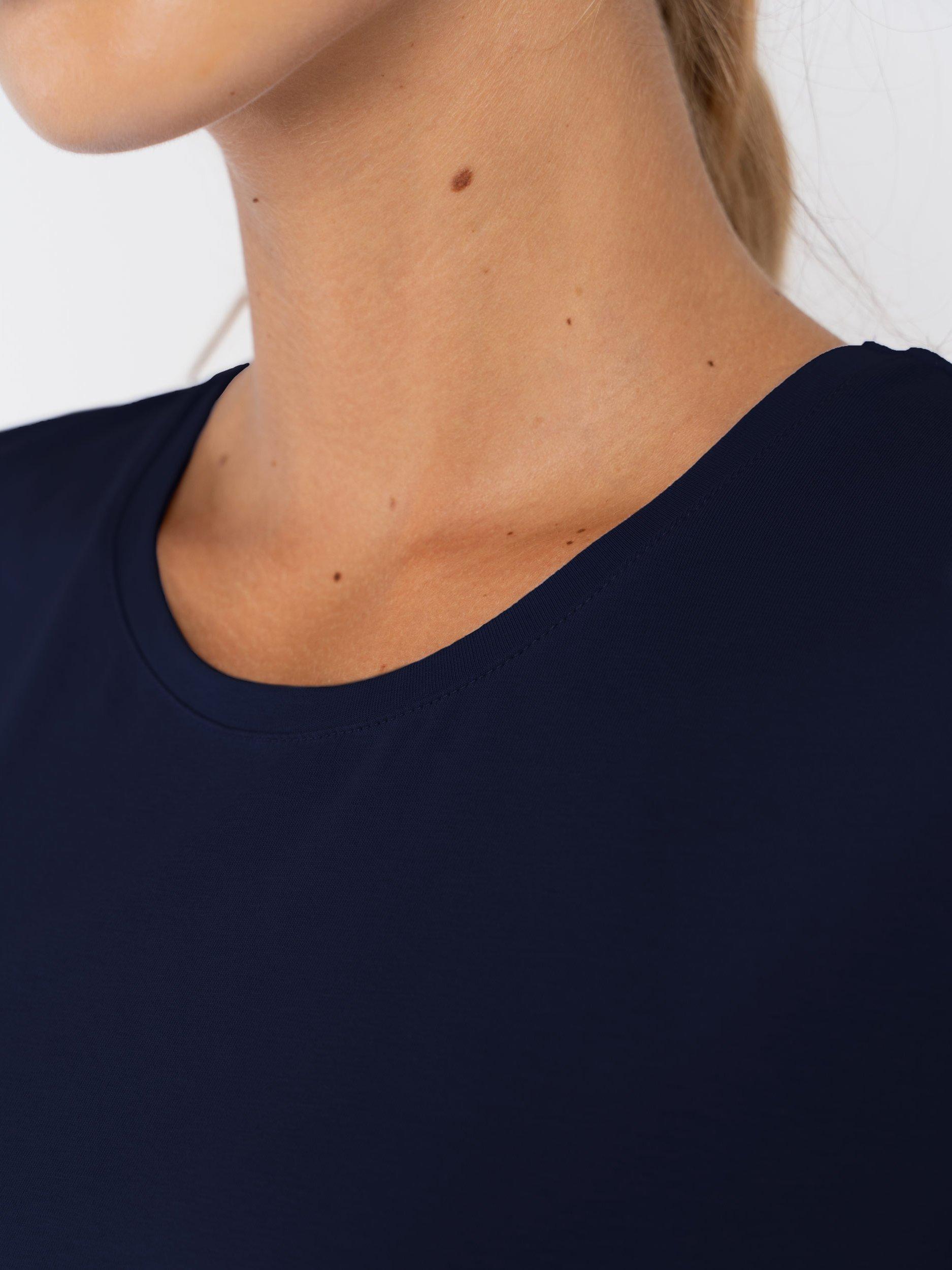 Product image 3 of 5, which shows Celtic & Co. Everyday Cotton T-Shirt, Navy, 8