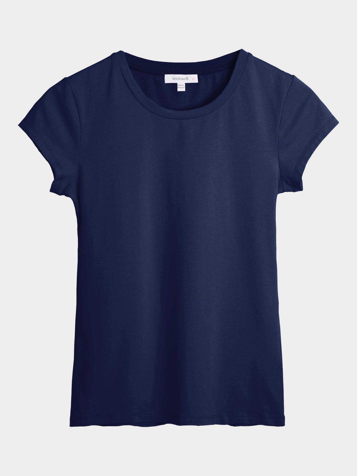Product image 5 of 5, which shows Celtic & Co. Everyday Cotton T-Shirt, Navy, 8