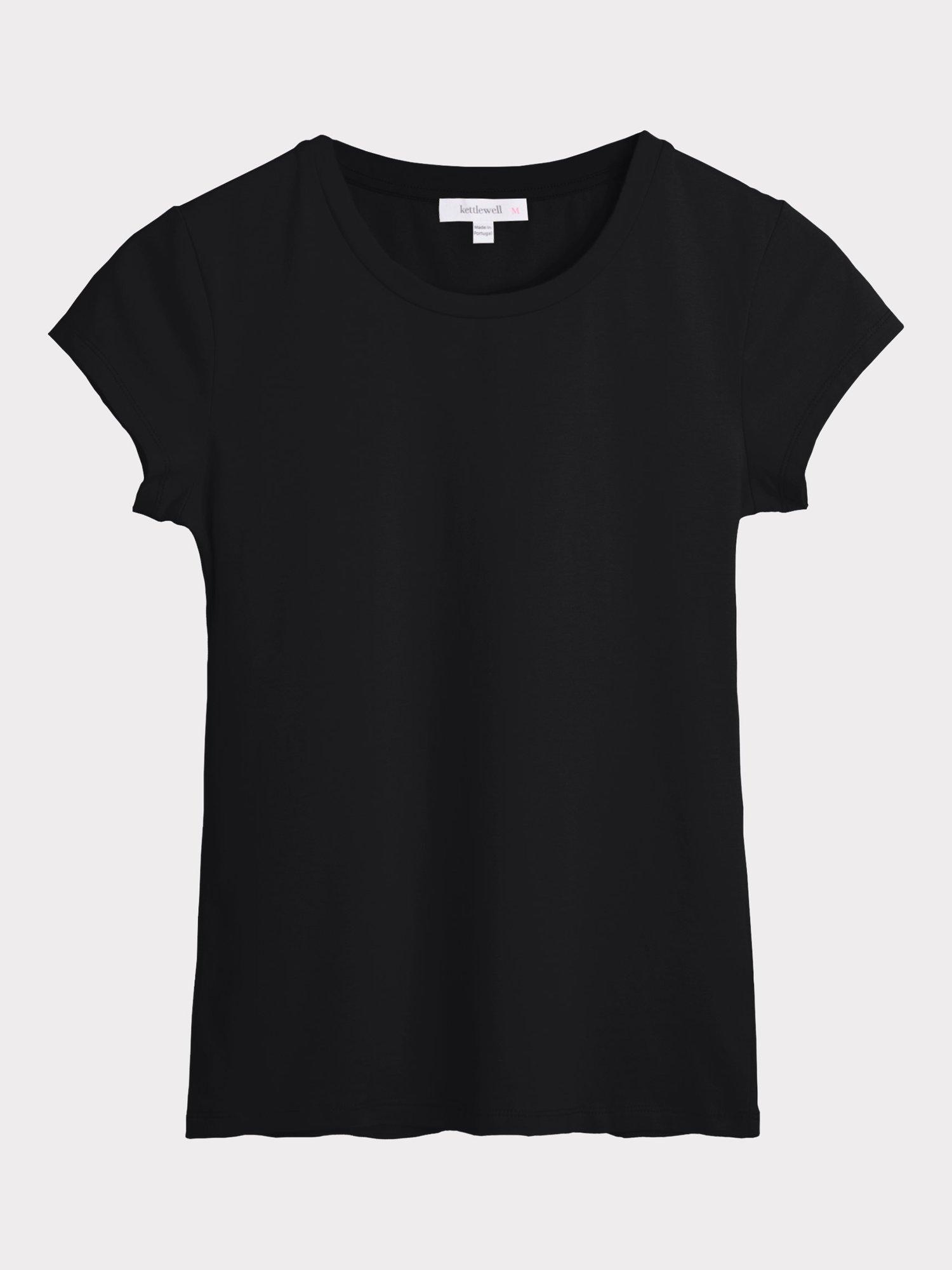 Product image 4 of 5, which shows Celtic & Co. Everyday Cotton T-Shirt, Black, 8