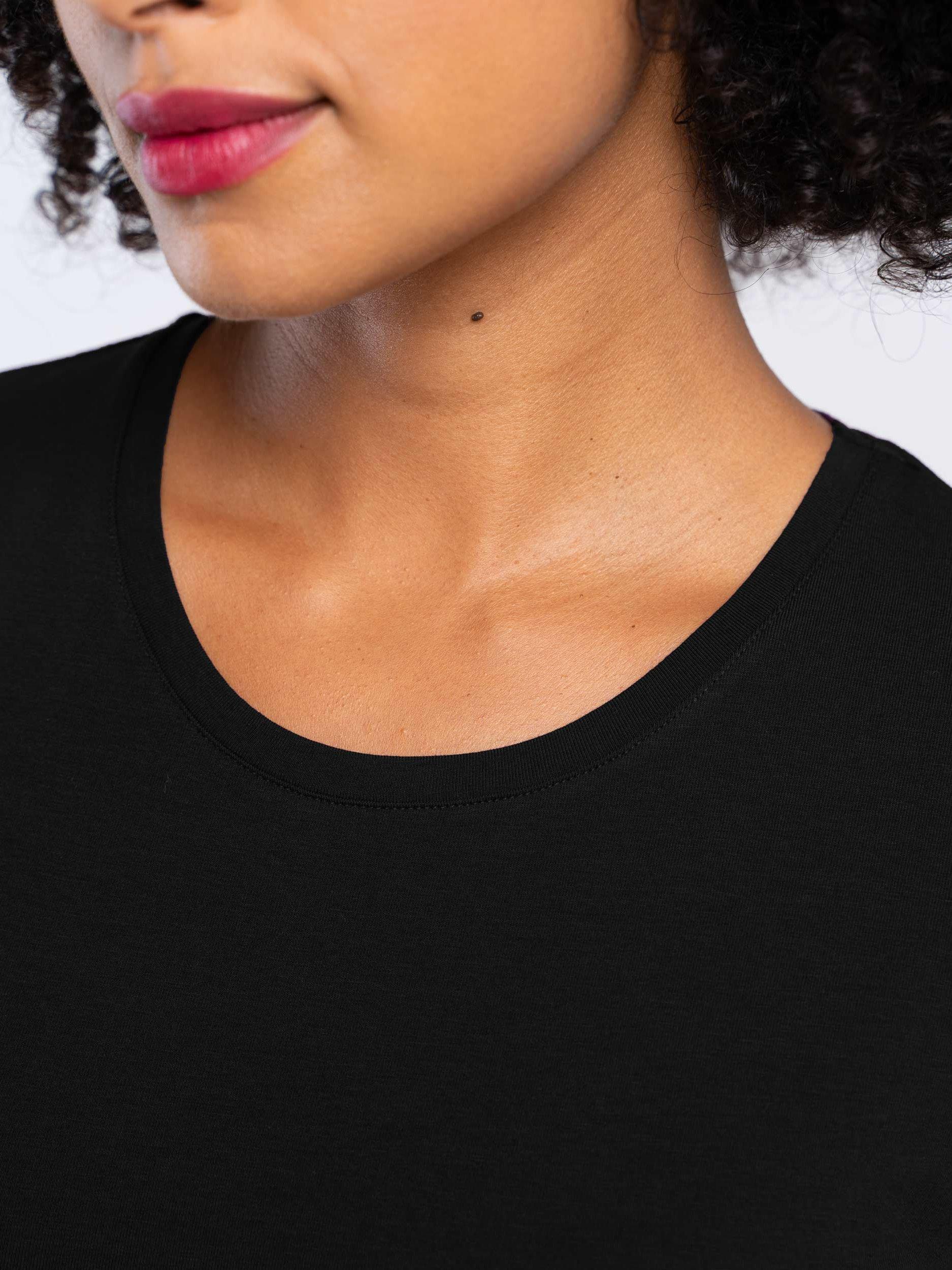 Product image 5 of 5, which shows Celtic & Co. Everyday Cotton T-Shirt, Black, 8