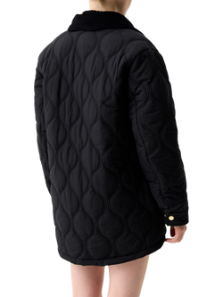 Hunter Witton Quilted Shacket, Black - view 2, Black