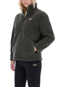 Hunter Tiorga 1/4 Zip Borg Fleece  Jacket, Kambaba