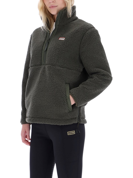 Hunter Tiorga 1/4 Zip Borg Fleece  Jacket, Kambaba