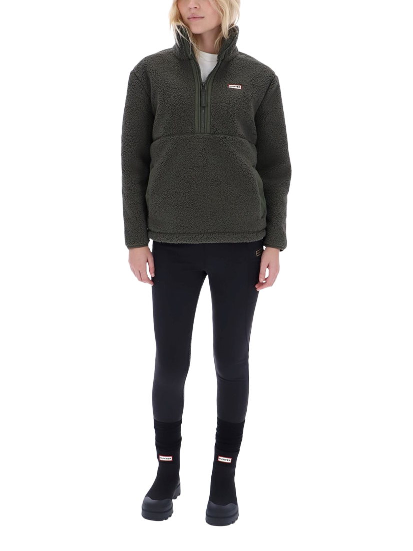 Product image 3 of 4, which shows Hunter Tiorga 1/4 Zip Borg Fleece  Jacket, Kambaba, XS